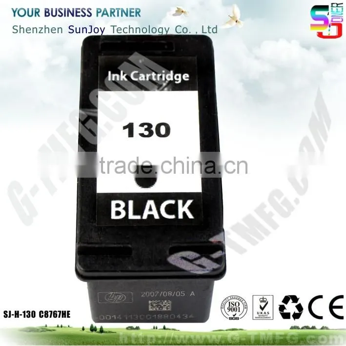 Wholesale Printer Ink Cartridge Compatible C8767HE 130 for HP Deskjet 6943 Printer(C8970C) Deskjet 6983 Printer(C8969C)