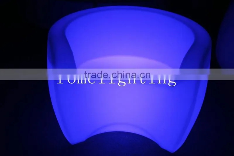 Nightclub Flashing Sofas Washable Plastic LED Bar Furniture/Led Lighting Outerdoor Chair