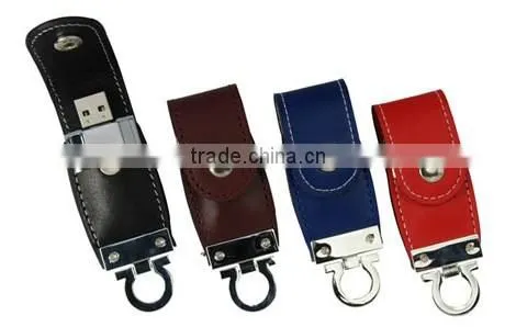 Elegant factory direct selling buy usb flash drive Brand Custom Leather Can be printed logo