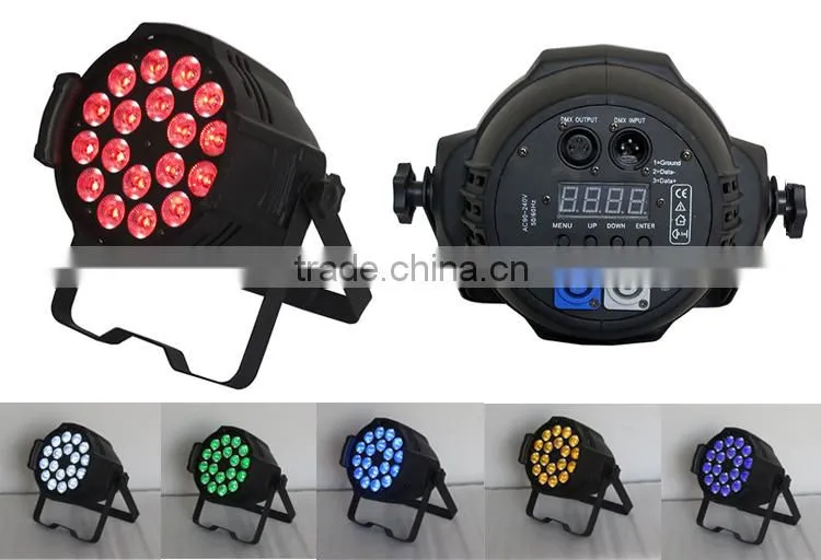 50000hrs workable life 15W18 RGBWA + UV 6-IN-1 led stage light