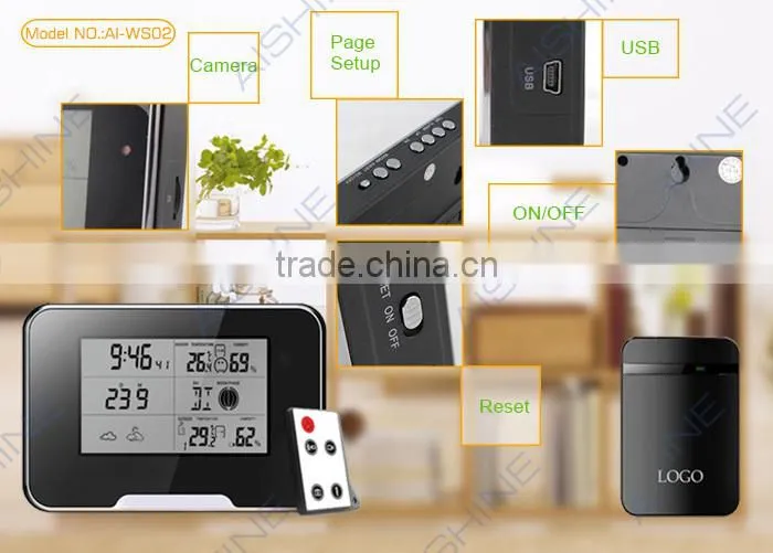 indoor hd hidden spy camera hidden security multi-functional clock cameras