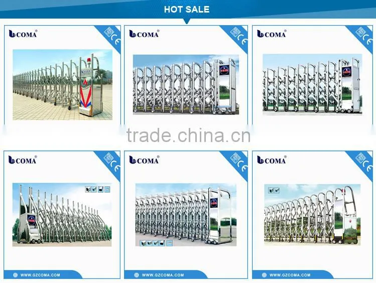 stainless steel material front gate electric retractable sliding gate