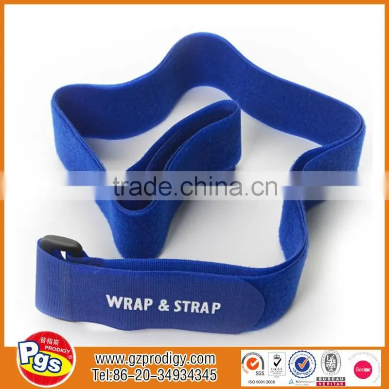 Hook and loop cable tie, custom nylon ski strap, adjustable straps