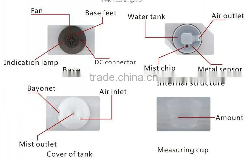 2013 Classic ultrasonic air portable ultrasonic cooling nebulizer