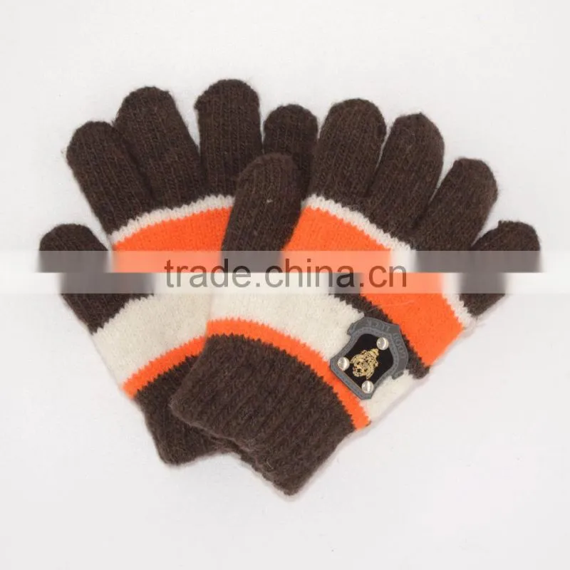 winter warm kid's knit gloves