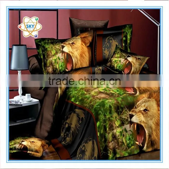 3D disperse printing bedding sheet sets flower design