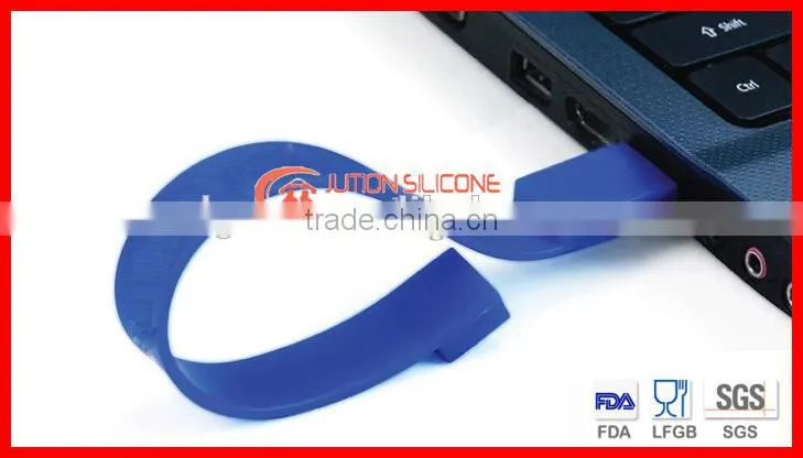 Promotion colorful silicone usb bracelet with low price