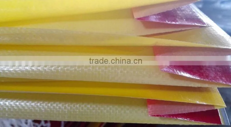 yellow blue green strip pp woven bag valve PP WOVEN BLOCK BOTTOM POLYPROPYLENE 25kg CEMENT VALVE BAG