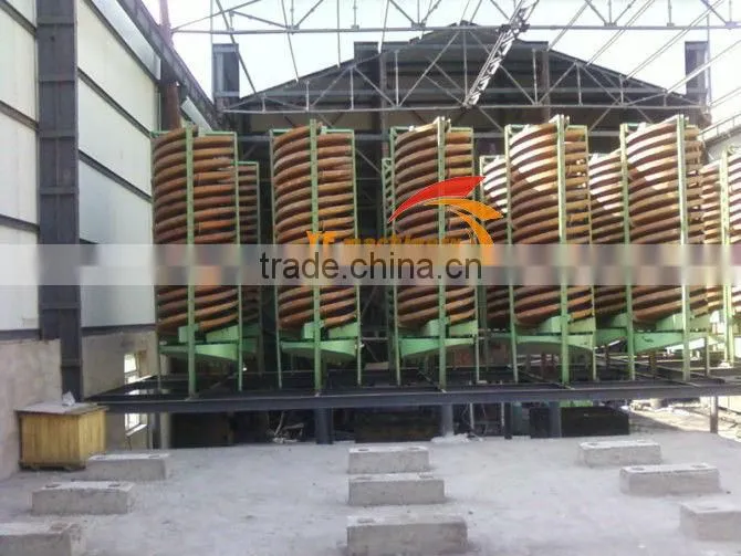 copper ore spiral chute /chrome gold mine spiral chute