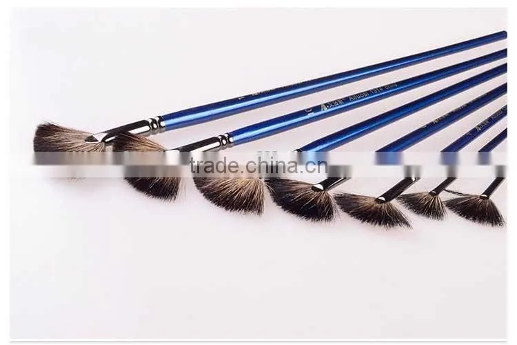wholesale artist paint brush fan shape