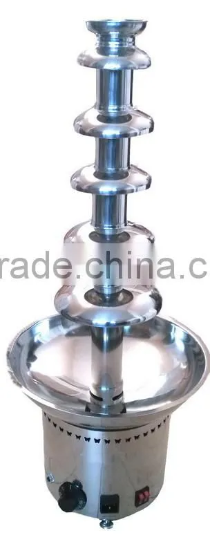 hot sell fashionable stainless steel commercial party 6 tiers chocolate fountain