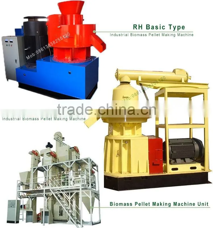 China Supplier munch straw rice husk pellet mill