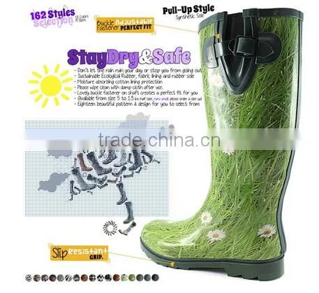 Women Mid Calf Waterproof Rainboots
