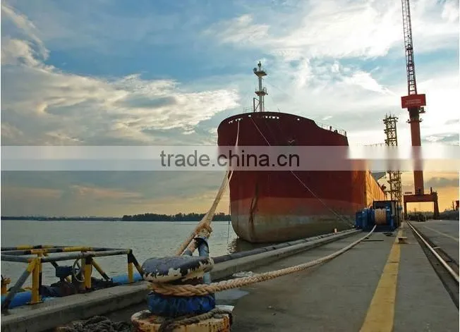 8 Strands PP mixed with Polyester rope 80mm colored mooring rope for sale