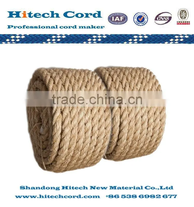 3 strands High Quality Sisal twisted rope