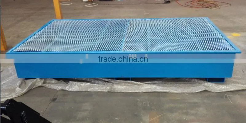 steel oil bin for collection function oil stroage cage