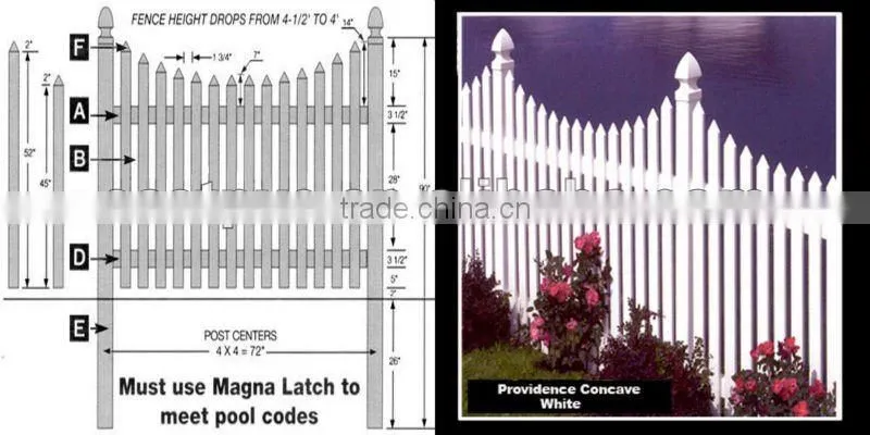 White or Tan plastic garden fence panels