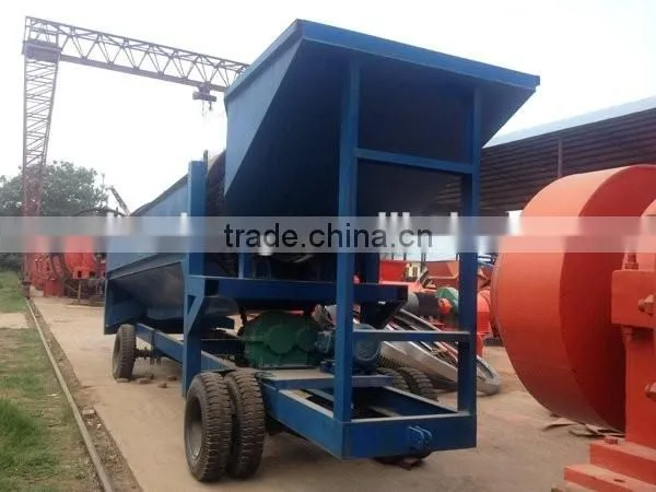Mobile sand washing stone drum separation screen