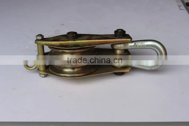 5Ton hoisting block rope lifting pulley tackle with open monosheave block