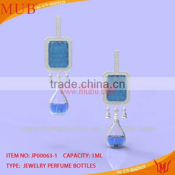 Glass Jewelry High End Rhinestone Earring Glass Bottle