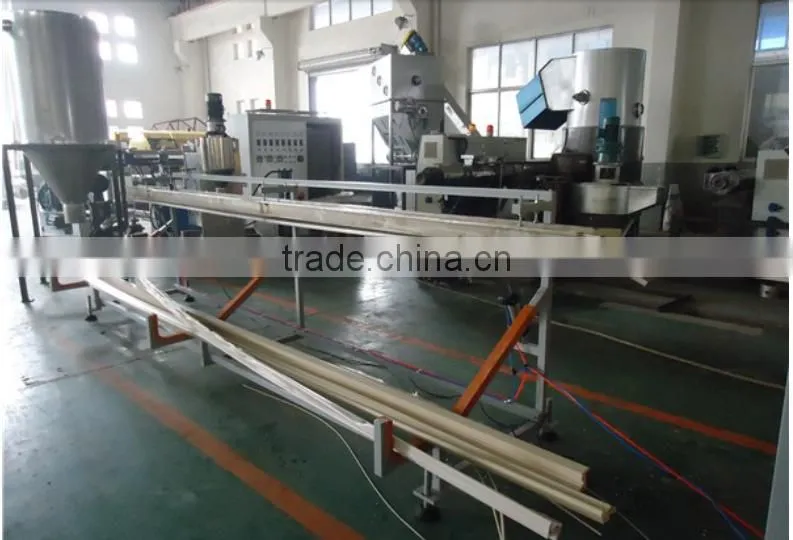 WPC pvc profile extrusion line/wpc pvc plastic door frame extrusion price