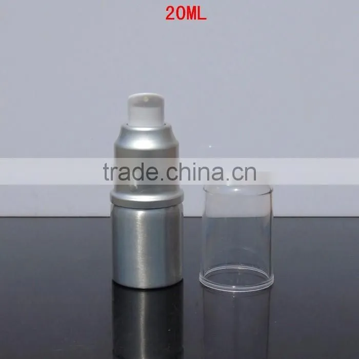 Wholesale 20ml-300ml empty cosmetic packaging aluminum bottle lotion bottle shampoo alumimum pump bottle