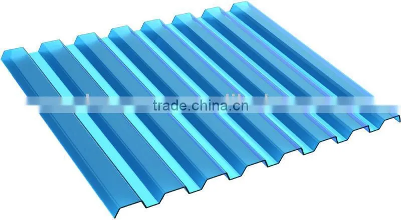 Plastic Polycarbonate Solid/ Corrugated Sheets (Valuview Blue series)