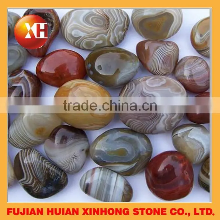 flat river polish decorative pebbles stone