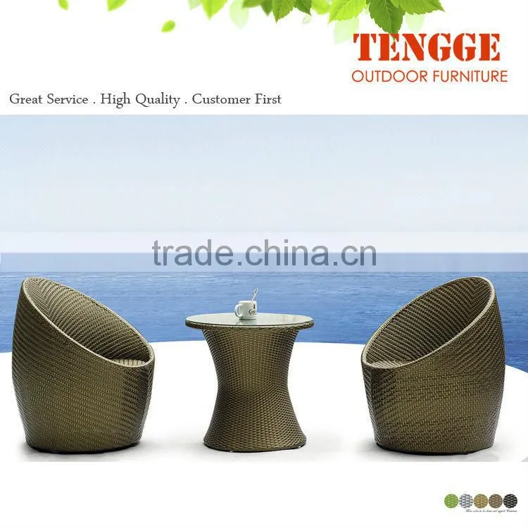 Stackable Rattan chair round garden chairs