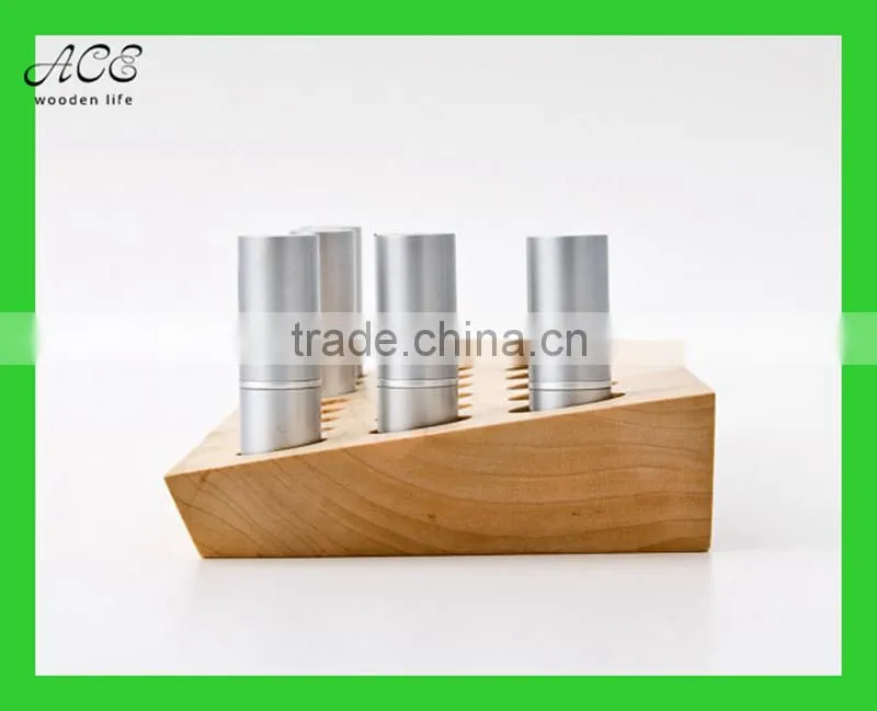 custom wooden lipstick holder