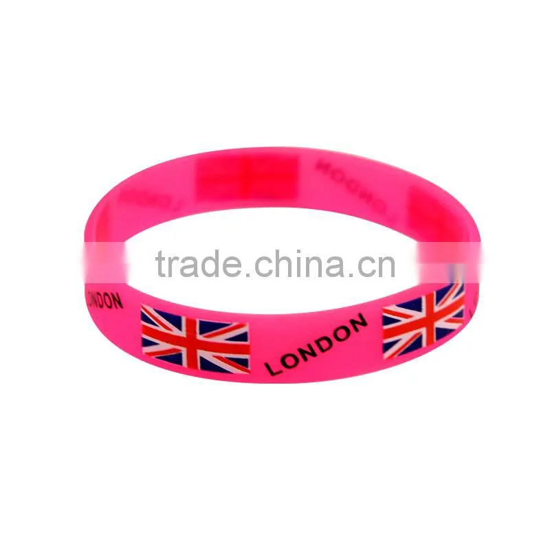 Novelty Design Color changing silicone wristband