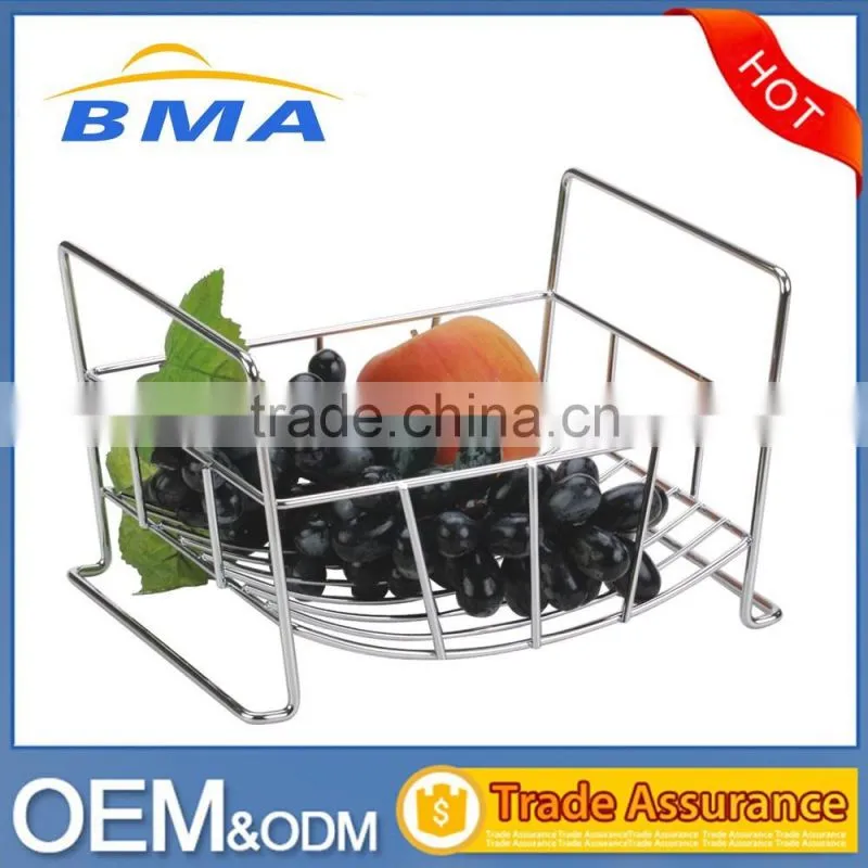 2016 High Quality New Arrival Metal Wire Standing Fruit Basket