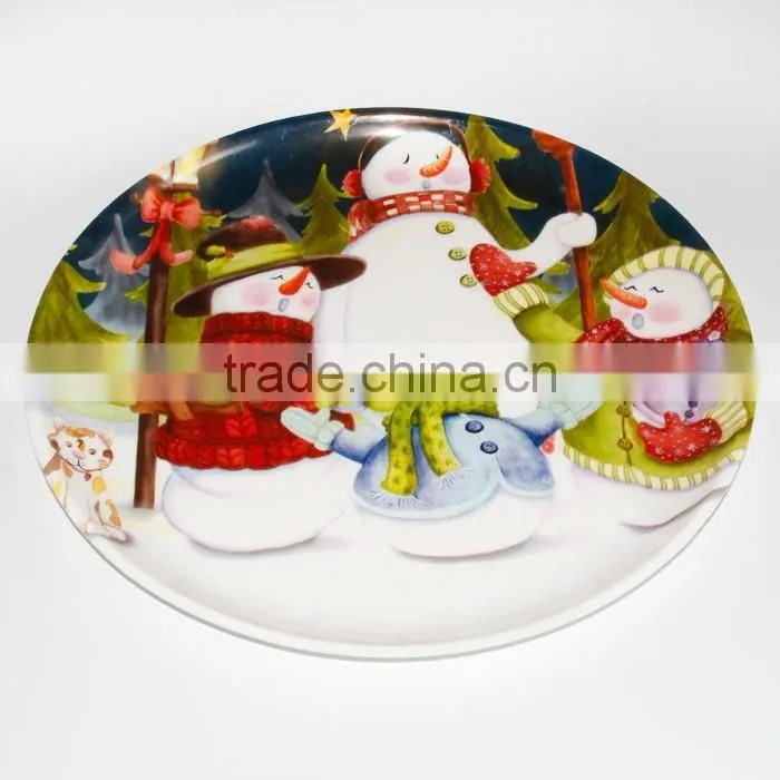 Round Plastic Plate/ PP Durable Plastic tableware / Dish