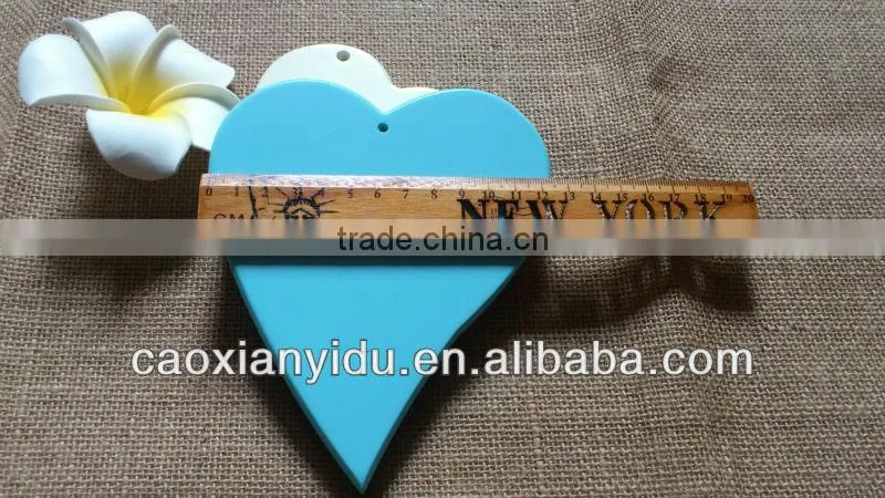 Blue Wooden Heart Wooden Letter Household Wedding Decoration