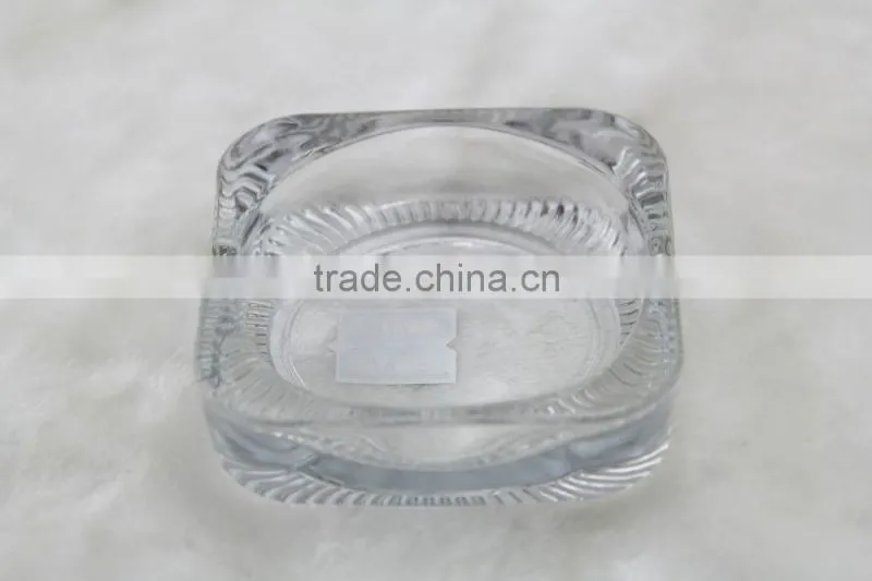 glass ashtray, clear square glass ashtray for smoking