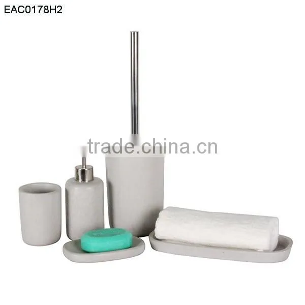 Bathroom fitting concrete / copper bathroom accessory set