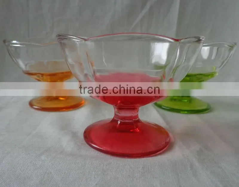 Green paint glass candle holder