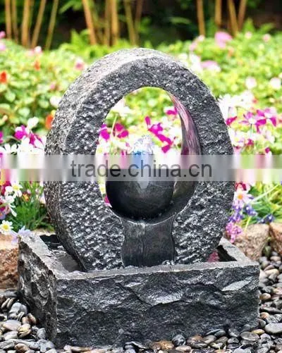 buld stone fountain outdoor water feature small garden water fountain