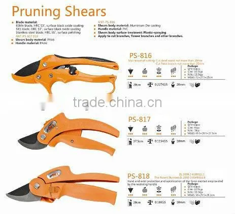 (PS-816)7" Gaden use pruning shears/Pruners