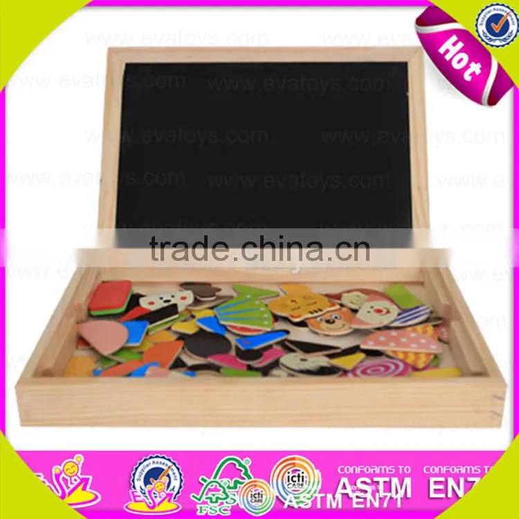 Wholesale teaching aid baby wooden drawing board useful top children wooden drawing board W12B030