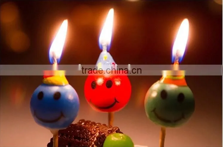 Wholesale Smile Face Birthday Candle for Children Celebration