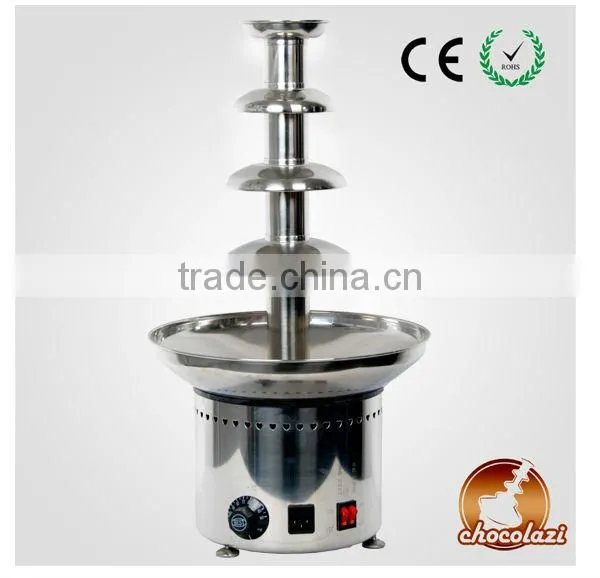 CHOCOLAZI ANT-8060 23.5" 4 tiers bowl detachable stainless steel chocolate fountain