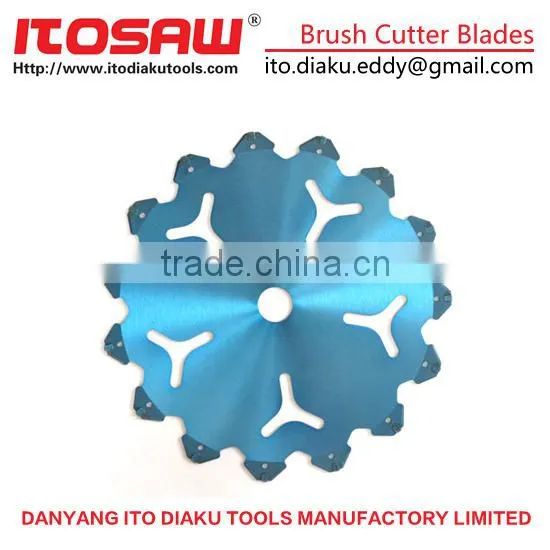 ITO-G-12 TCT Grass Brush Cutter Trimmer Weeds Blade SK-5 body and YG8 tips, Size 230MM*36T and 255mm*40T