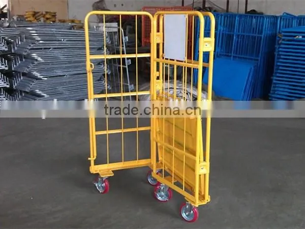 RC-03 powder coated folding storage roll cages