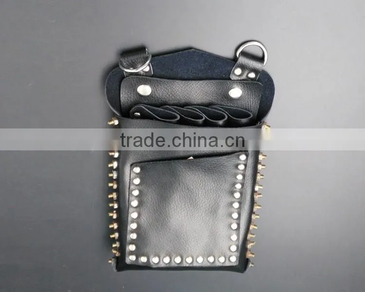 QJ-CP21 High quality barber hair scissors leather cases
