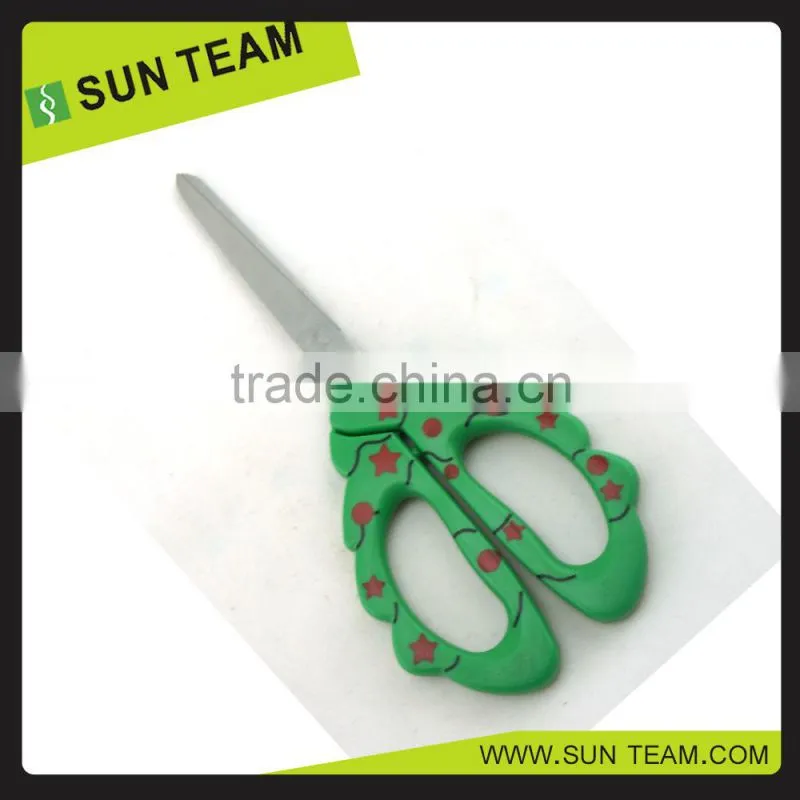 SC217 6-3/4 " 2015 different shape plating handle decorative scissors
