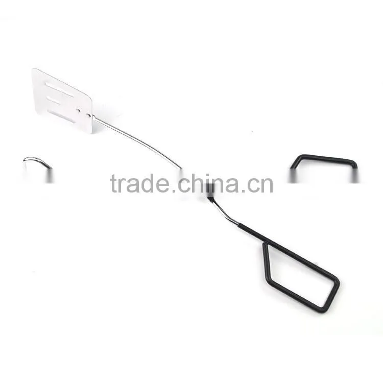 2 in 1 metal barbecue spatula tongs