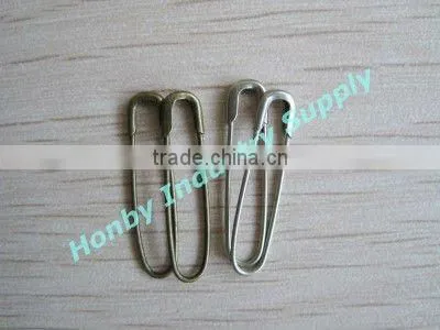 shinny gold color U shape coilless safety pin for decorative garment