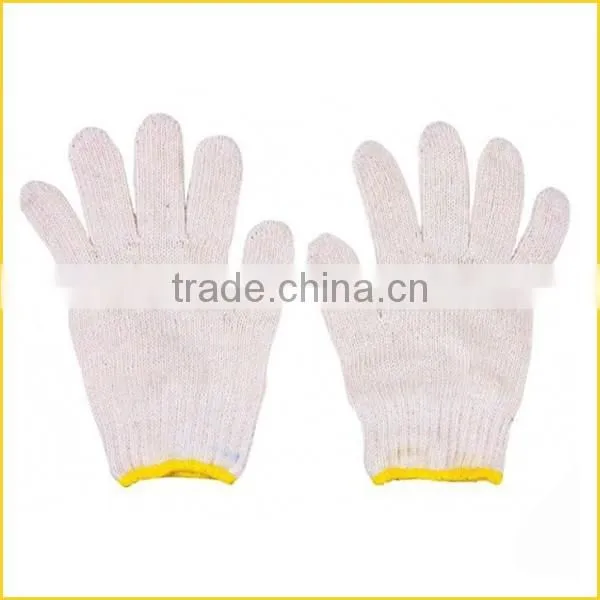 Labor hands protection construction safety rough yarn cotton gloves