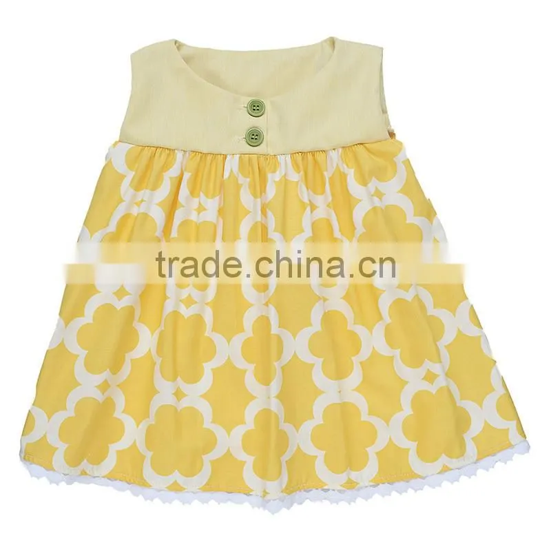 Cotton Frocks Designs Yellow Alpine Daisy Top Kids Girls Ruffle Shorts Pants Sets Giggle Moon Remake Ourfits